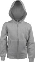 KIDS FULL ZIP Kapucnis felső SWEATSHIRT Oxford Grey